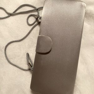 Dusty Silver Clutch/Shoulder Bag